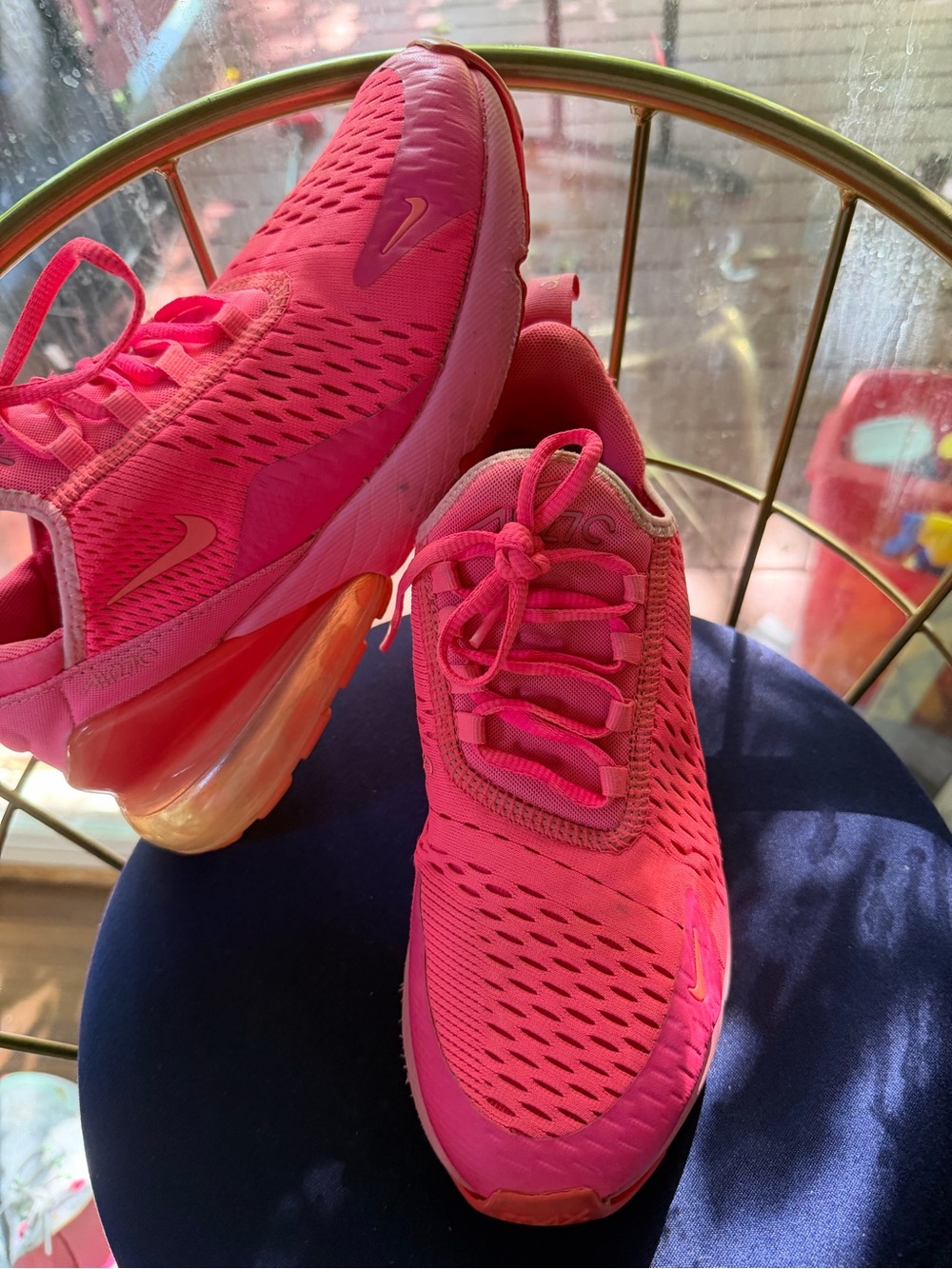 Nike Hot Pink Girls' Air Max Sneakers